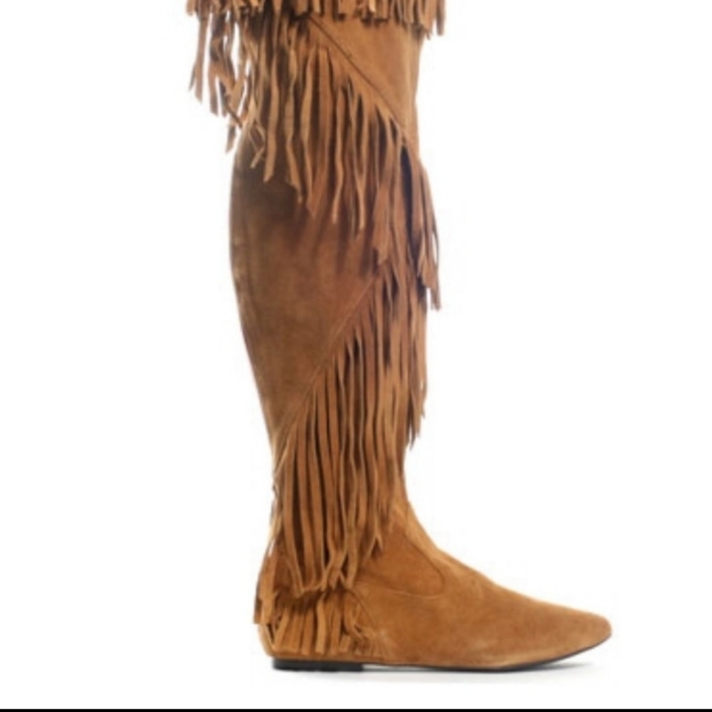 NEW SAM EDELMAN Fringe Over The Knee Boots